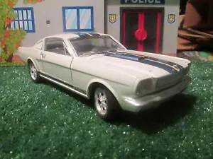 Auto Diecast Jouef Evolution Ford Mustang GT 350 White with Blue Stripes Good - Picture 1 of 15