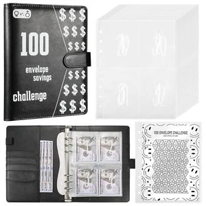 100 Envelopes Money Saving Challenge 100 Day Challenge Money Saving Binder A5... - Picture 1 of 7