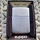 162 Brushed Chrome Armor Heavy Weight Zippo Lighter