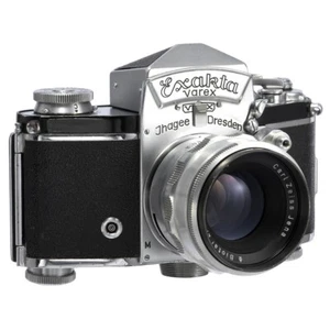 IHAGEE EXAKTA VAREX VX SLR FILM CAMERA CARL ZEISS JENA BIOTAR 58mm F2 LENS - Picture 1 of 11