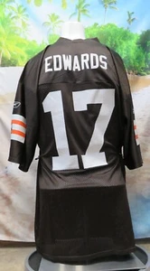 BRAYLON EDWARDS Used 2005-09 Reebok NFL CLEVELAND BROWNS Screened Jersey Large - Picture 1 of 5