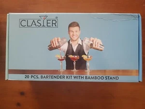 Mixology Bartender Kit Juego de Bar de 20 Piezas con Soporte de Bambú por Cóctel Clasier - Imagen 1 de 4