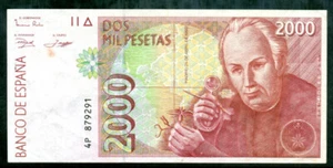 SPAIN, P-164, 2000 PESETAS, 1992, EF - Picture 1 of 2