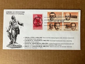 1983 20c American Inventors 2055-58 KMC Venture Combination FDC - Picture 1 of 2