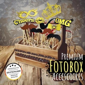 11-tlg Fotobox PREMIUM Vintage Requisiten Hochzeit - Party Foto Hochzeitsparty - Bild 1 von 5