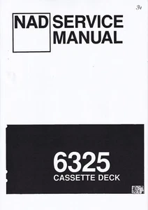 Service Manuel D'Instructions pour NAD 6325 - Bild 1 von 1