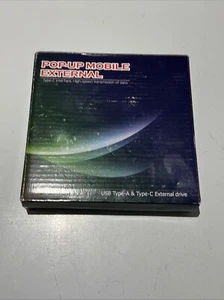 Pop-Up Mobile External USB Type A & C Windows 2003, Xp/vista/ 7, 10 Vintage New - Afbeelding 1 van 4