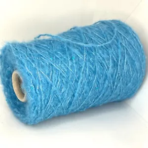 Sequin KID MOHAIR SILK PAILLETES Yarn on Cone SPORT WEIGHT Hand Machine Knitting - Picture 1 of 8