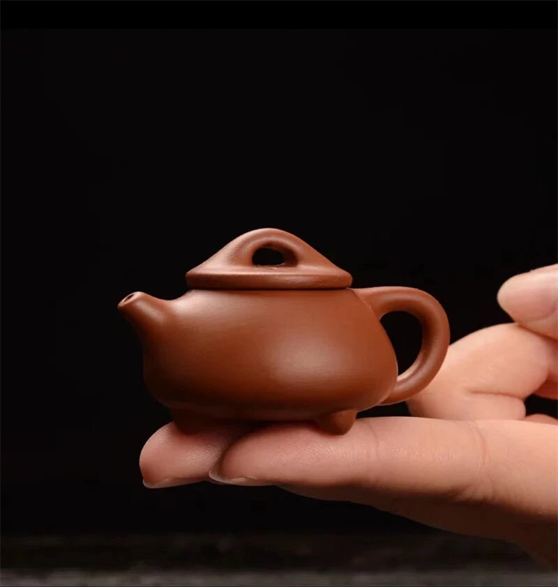 Mini tetera Yixing Zisha arcilla té mascota decoración del hogar en bandeja de té olla juegos de té Foto 1 de 4