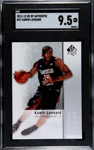 2011-12 UD SP Authentic #27 Kawhi Leonard RC SGC 9.5 Mint Plus - Picture 1 of 2