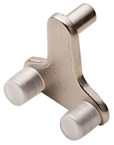 12 x Genuine Hafele 6-8mm Glass Shelf Supports 12kg - German made - 730.83.601 - Picture 1 of 3