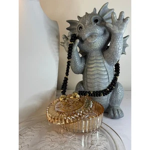 Vintage 1987 Avon Kenneth J Lane rams head necklace. 30” shortest strand. - Picture 1 of 22