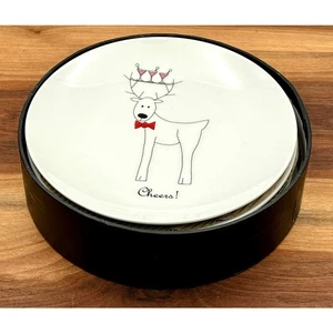 Happy Holidays by Bia Cordon Bleu Cheers Zitronen Oliven Martinis Champagner 4er Set - Bild 1 von 10