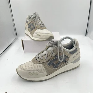 Asics Entrenador de Correr Para Hombre Gel Lyte 3 III Muñeco de Nieve Reino Unido Talla 8 Gris H42NK - Imagen 1 de 9