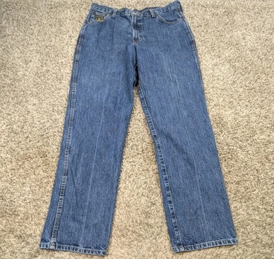 Cinch Jeans Mens 36x34 Blue Western Cowboy Green Label Relaxed Fit Tapered Leg - Image 1 of 4