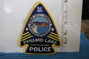 tribal indian police patch PYRAMID LAKE PUBLIC SAFETY SERVICES POLICE NEVADA - Picture 1 of 1