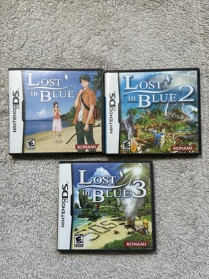 Lost In Blue 1, 2, and 3 (Nintendo DS) Complete Series Set CIB With Manuals - Image 1 of 4