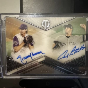 2017 Topps Tribute Dual Auto Randy Johnson/Andy Pettitte 13/25. Rare - Picture 1 of 14