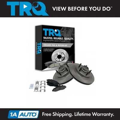 Kit de pastillas de freno delanteras y rotor TRQ rotor de freno para Ford F-150 1997-1998 Foto 1 de 4