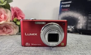 Panasonic Lumix DMC-FH22 (Red/Rouge) Digital Camera 14 MP (No USB Cable) Working - Picture 1 of 12