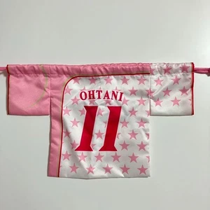 Shohei Ohtani Girls' Uniform Style Drawstring Bag 2017 Nippon-Ham Fighters JPN - Picture 1 of 6