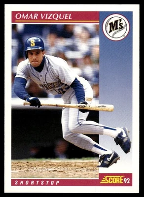 1992 Score #162 Omar Vizquel - Image 1 of 2