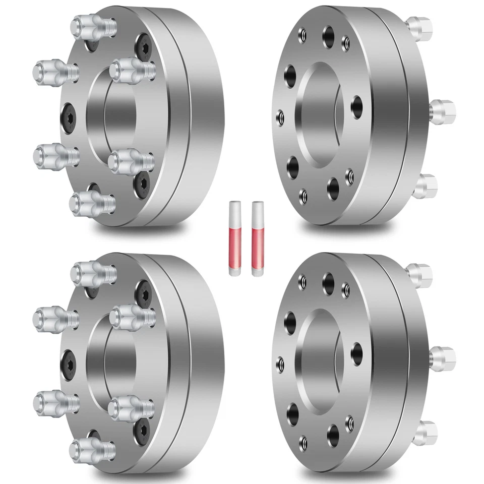 4pcs 2" 5x5 to 6x5.5 14x1.5 studs wheel spacers for Jeep Wrangler 2007-2013 - Image 1 of 4