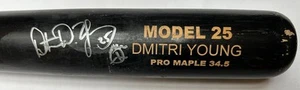 DMITRI YOUNG SIGNED GAME USED X-BAT 25 (2003-06) 2x ALL STAR, 2006 TIGERS, REDS - Picture 1 of 6