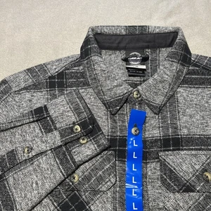 Colorado Clothing Herren Flanellhemd schwarz grau kariert kariert Taschen groß - Bild 1 von 11