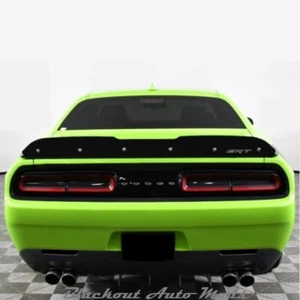 Tail Light + Side Marker Rear SMOKE Overlay for 2015-2023 Dodge Challenge PreCut - Picture 1 of 3