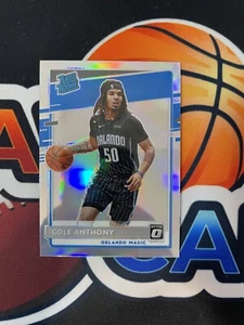 Cole Anthony 2020 Panini Optic Holo Silver Prizm Rookie Orlando Magic #165 - Picture 1 of 2