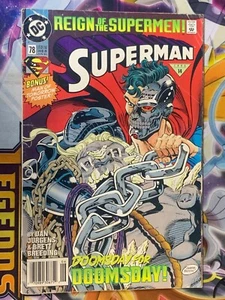 Superman #78 1st Full App. Cyborg Superman DC Comics Key Jurgens Variant 1993 - Picture 1 of 9