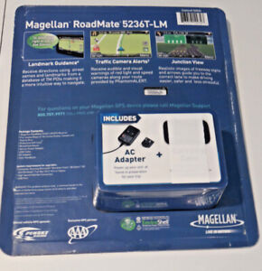 Magellan RoadMate 5635T-LM Automotive Mountable 5” GPS Navigator & AC Adapter