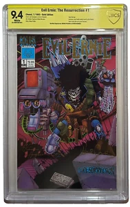 Chaos! Comics EVIL ERNIE: THE RESURRECTION #1 CBCS 9.4 Gold Foil Signed HUGHES - Picture 1 of 2