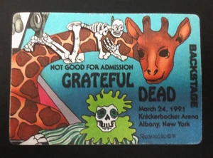 Grateful Dead Backstage Pass Puzzle Train Albany NY New York 3/24/91 3/24/1991 - Picture 1 of 16
