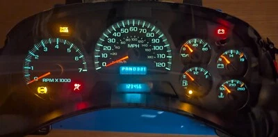 2002-2005 CHEVY TRAILBLAZER GAUGE CLUSTER SPEEDOMETER REMAN REBUILT With DIC - Image 1 of 3