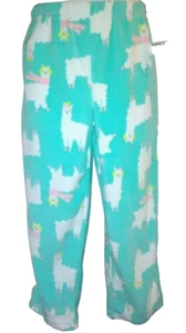 Carter's Girls Fleece Pajamas Pants Size 5 Liama Green White - Picture 1 of 8