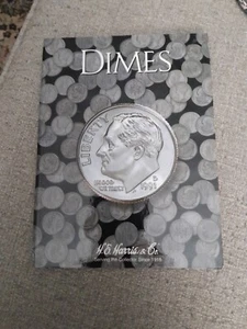 New HARRIS #2686 Coin Folder DIMES 10 Cents Plain No Dates Album Book Free S&H - Picture 1 of 3