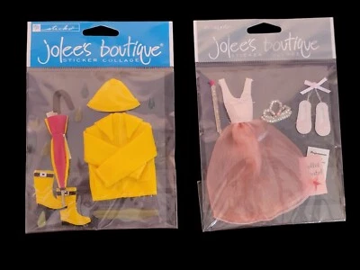 Set of 2 Jolees Boutique Dimensional Stickers Ballerina Princess & It's Raining - Image 1 of 4