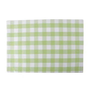 Baumwolle Tischsets Kariert Grün & Weiß 4/Pack - Bild 1 von 5