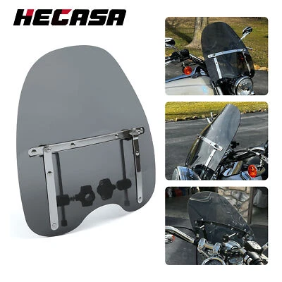 18"x16" Large Smoke Motorcycle Windshield For Honda Valkyrie 1500 GL1500C 1800 - Image 1 of 4
