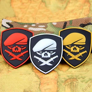 3 PCS GLOWING SPECIAL FORCES SKULL MEDAL OF HONOR MOH RANGER REGIMENT PVC PATCH - Picture 1 of 8