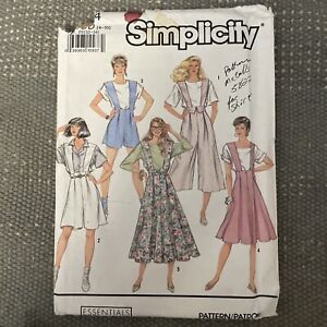 Vintage Simplicity 7104 jupe taille haute bretelles larges taille 4-10