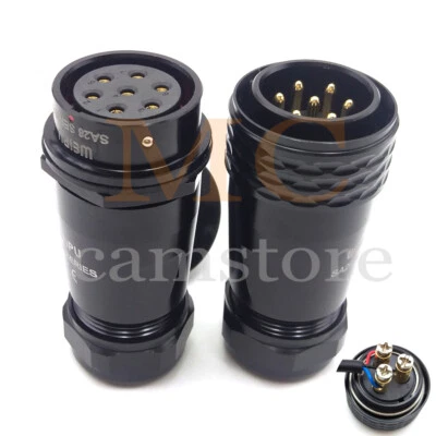 SA28 7Pin WEUPU Electrical Connector Plug Socket,Circular Waterproof Connector - Image 1 of 4