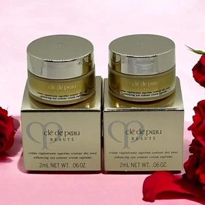 cle de peau eye contour cream supreme 2ml/.06 oz each new in box lot of 2 - Picture 1 of 1