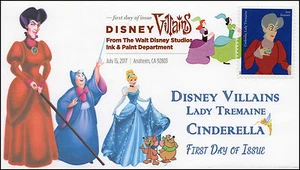 17-168, 2017, Disney Villains, Lady Tremaine, Cinderella, DCP, FDC - Picture 1 of 1