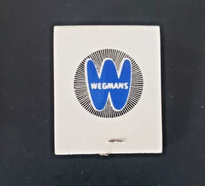 Vintage 1960er WEGMANS Lebensmittelgeschäft "Supermärkte der Integrität" Streichholzschachtel ROC - Bild 1 von 3