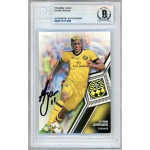 Gyasi Zardes Signed 2018 Topps MLS #130 Soccer Card AUTO Beckett Slab LA Galaxy - Picture 1 of 5