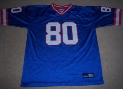 Camiseta azul rara vintage adidas auténtica Eric Moldes Buffalo Bills juvenil/niños M Foto 1 de 2