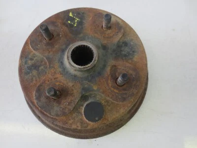 Yamaha Big Bear 350 1991 4x4 ATV usado OEM una rueda delantera eje buje tambor Foto 1 de 2